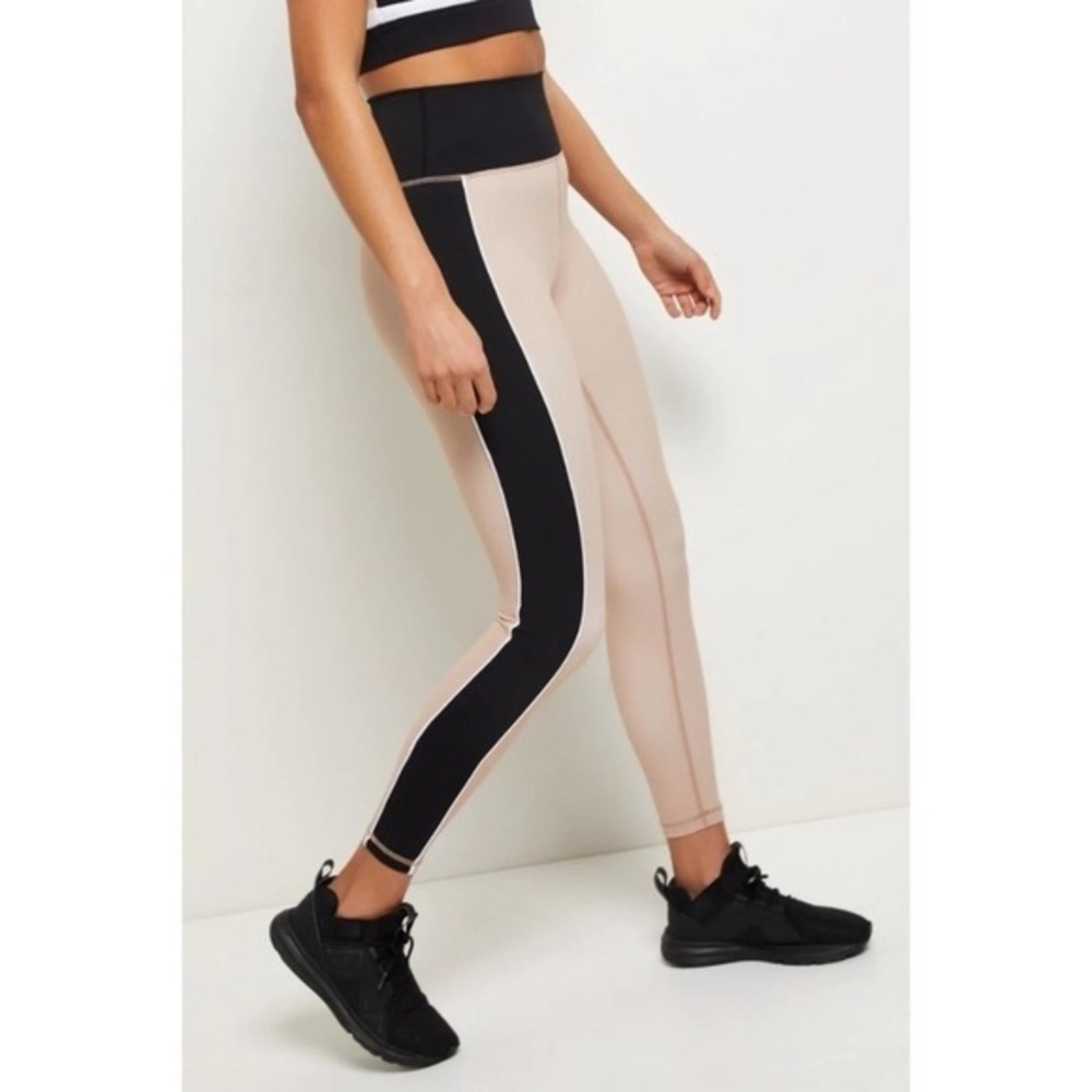Anthropologie All‎ Fenix Ivy (Sand) 7/8 Legging Black Tan XS